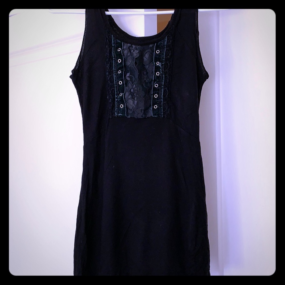 Black tank top blouse